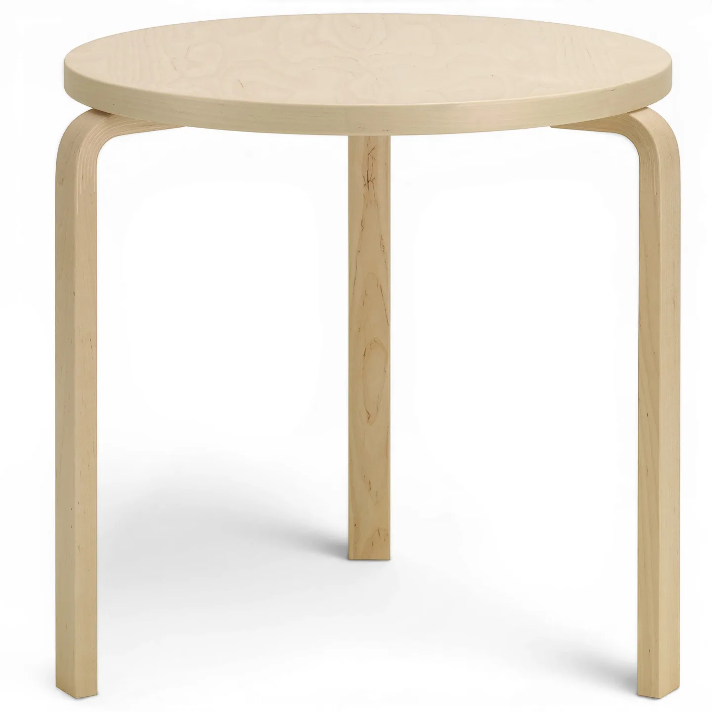 Artek - Aalto Bord 90B, Björkfanér, Klarlackad - Matbord - Alvar Aalto - Träfärgad - Trä
