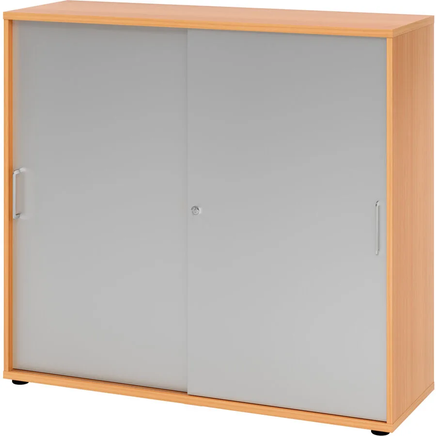 Aktenschrank Office silber Holzwerkstoff B 120 H 110 cm