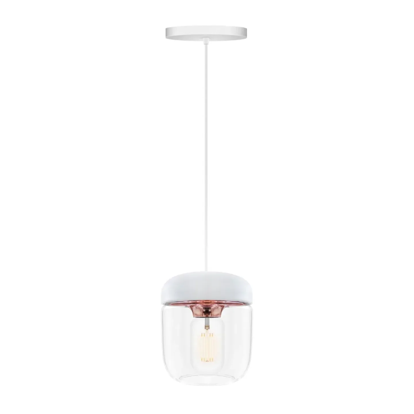 Umage Acorn Pendelleuchte weiß Kupfer-Finish