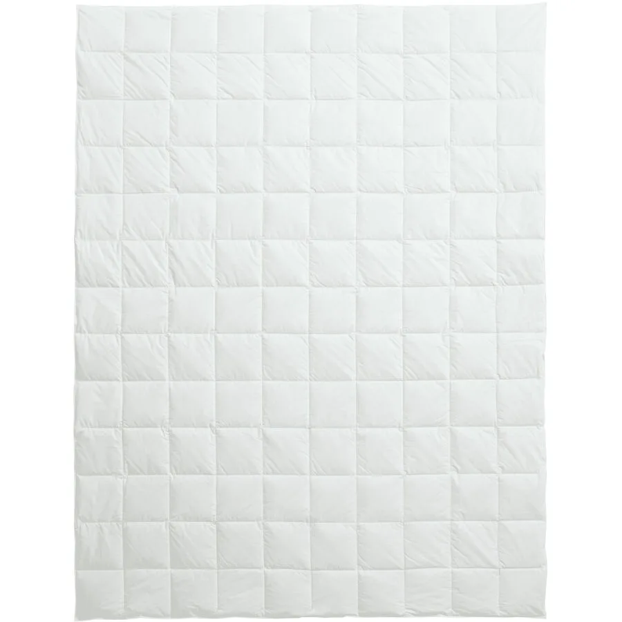 Daunenduvet Billerbeck Organic Goose Superlight Karosteppung 160x240cm - Farbe: Weiß