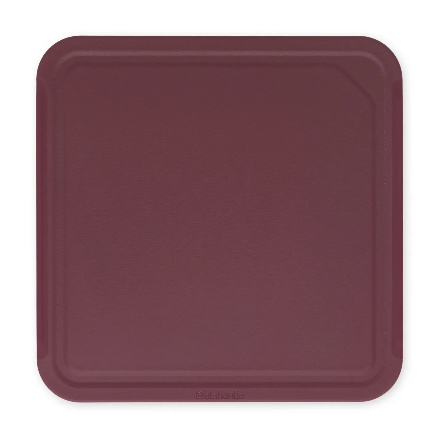 Brabantia TASTY+ Schneidebrett medium 25 x 25cm Aubergine red