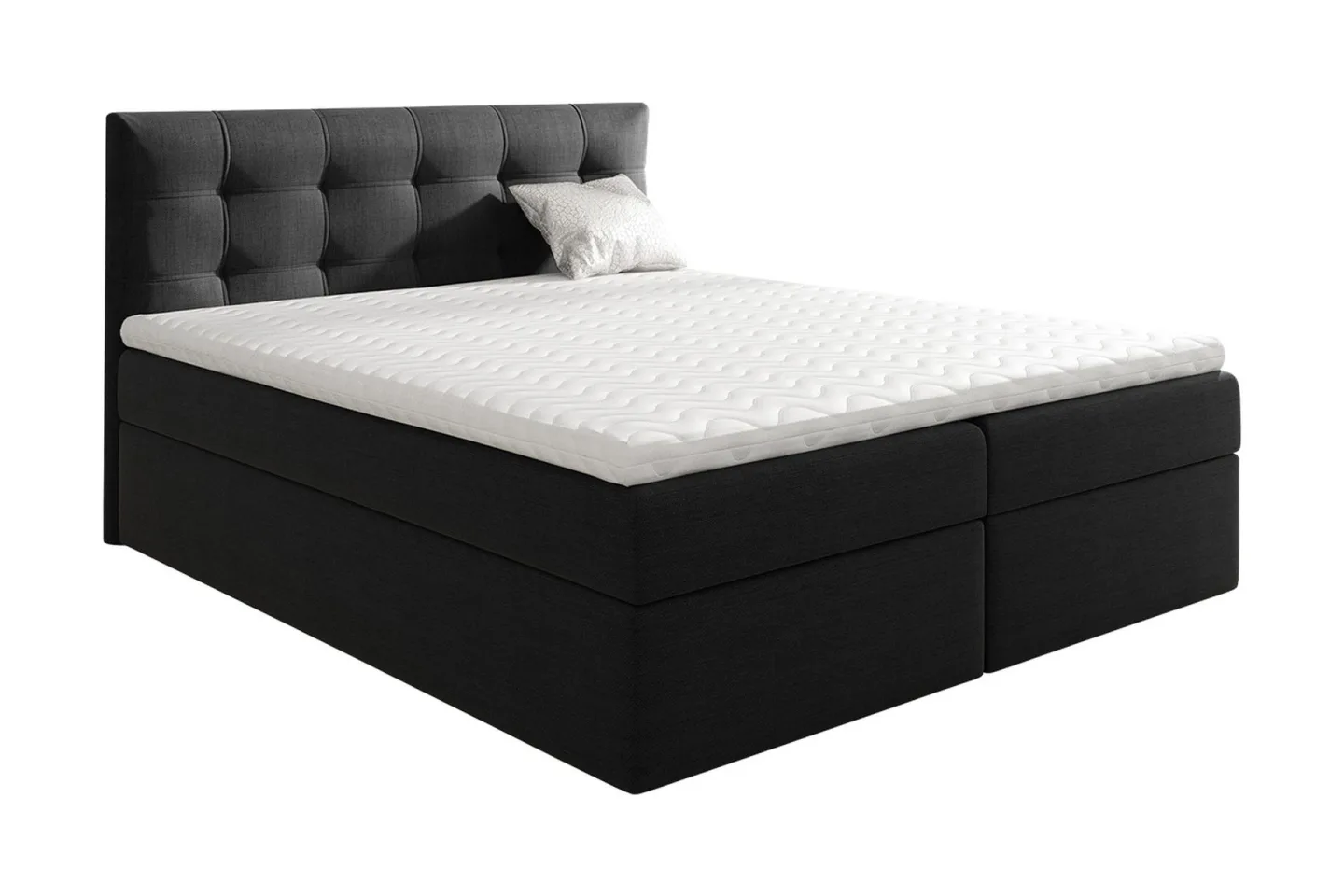 Skaftå Kontinentalsäng 120x200 Svart/Vit - Svart/Vit
