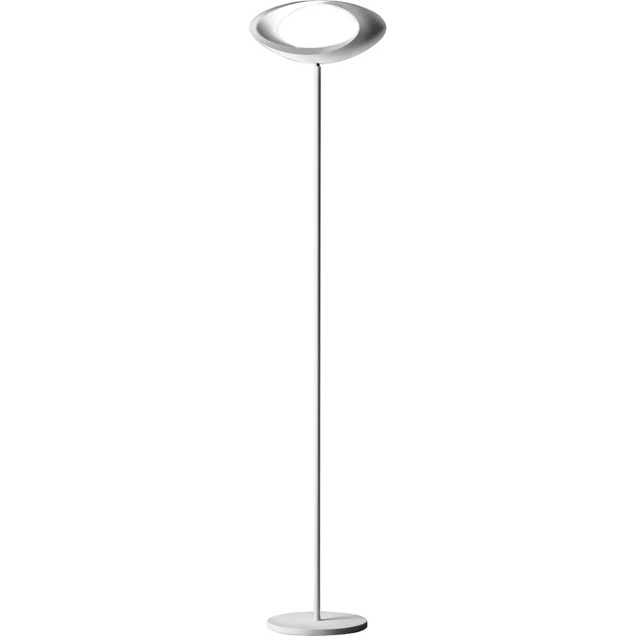 Designer-Stehlampe Artemide Cabildo dimmbar D 30 cm H 183 cm - Farbe: weiss - LED - Lichtfarbe: Extra warmweiss - Material: Aluminium/Stahl -