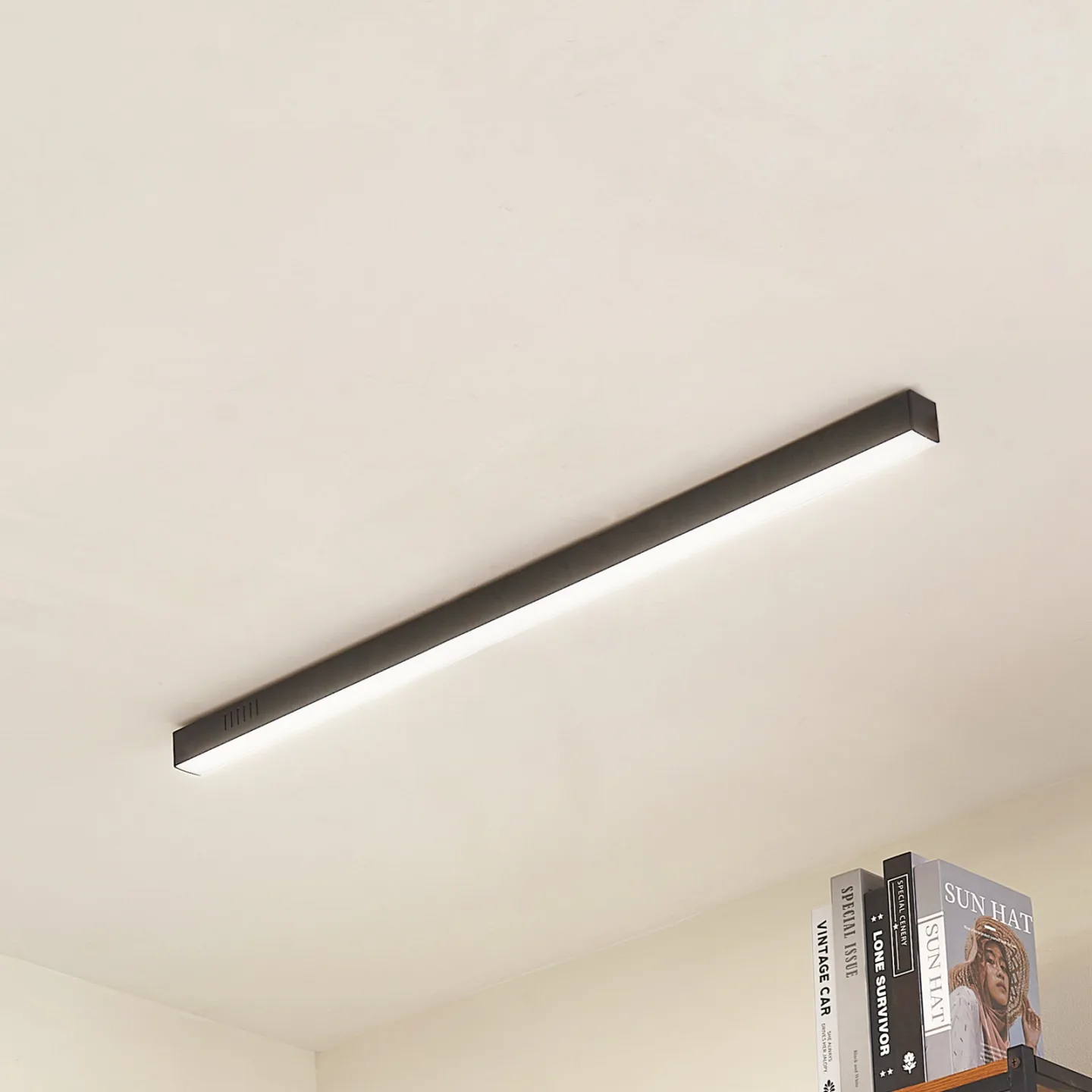 Teniona LED-taklampe, svart – Lucande - Stue - Moderne - Aluminium - Plafond