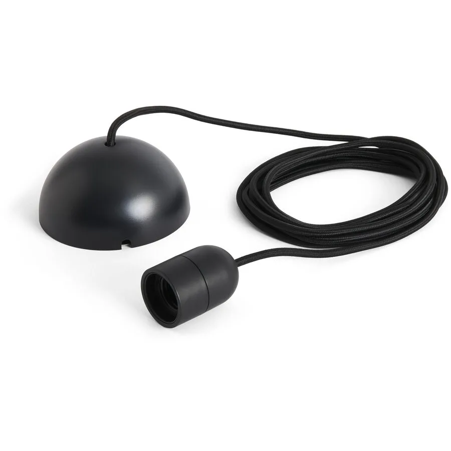 Designer-Pendellampenfassung HAY Common E27 schwarz - Material: Kunststoff