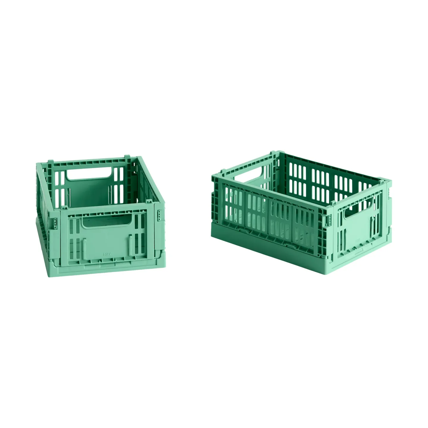 HAY HAY Colour Crate Mini 2er-Pack 13x17 cm Dark mint