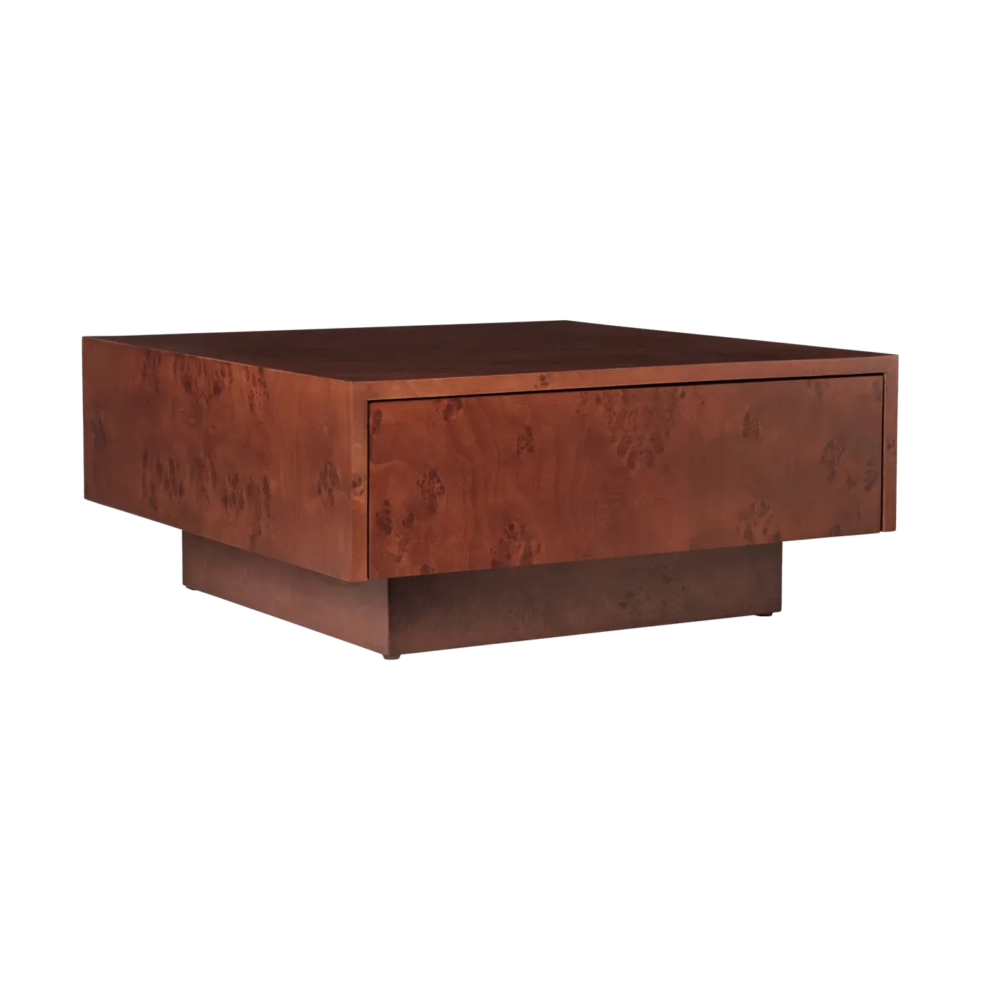 Ferm Living Burl storage soffbord 70x70 cm Dark stained burl