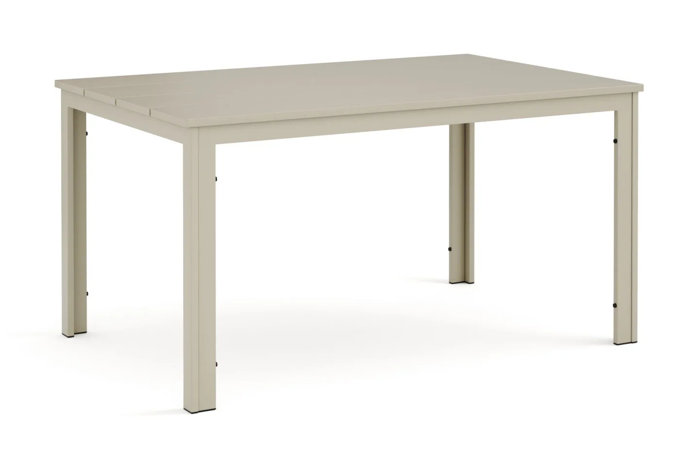 Tunis Rektangulärt Matbord utomhus 140x90 cm i plast och metall - Beige