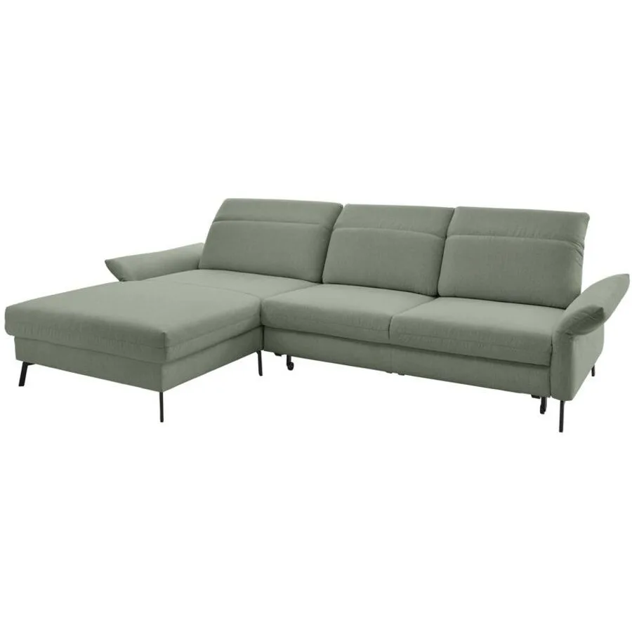 Ecksofa Josephine Links Stoff turtle B 312 T 222 cm