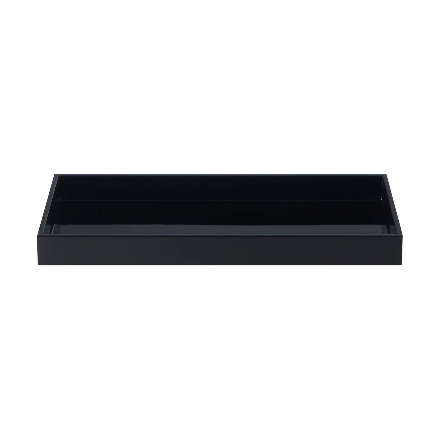 Mojoo Lux lackiertes Dekotablett 38x19x3,5 cm Black