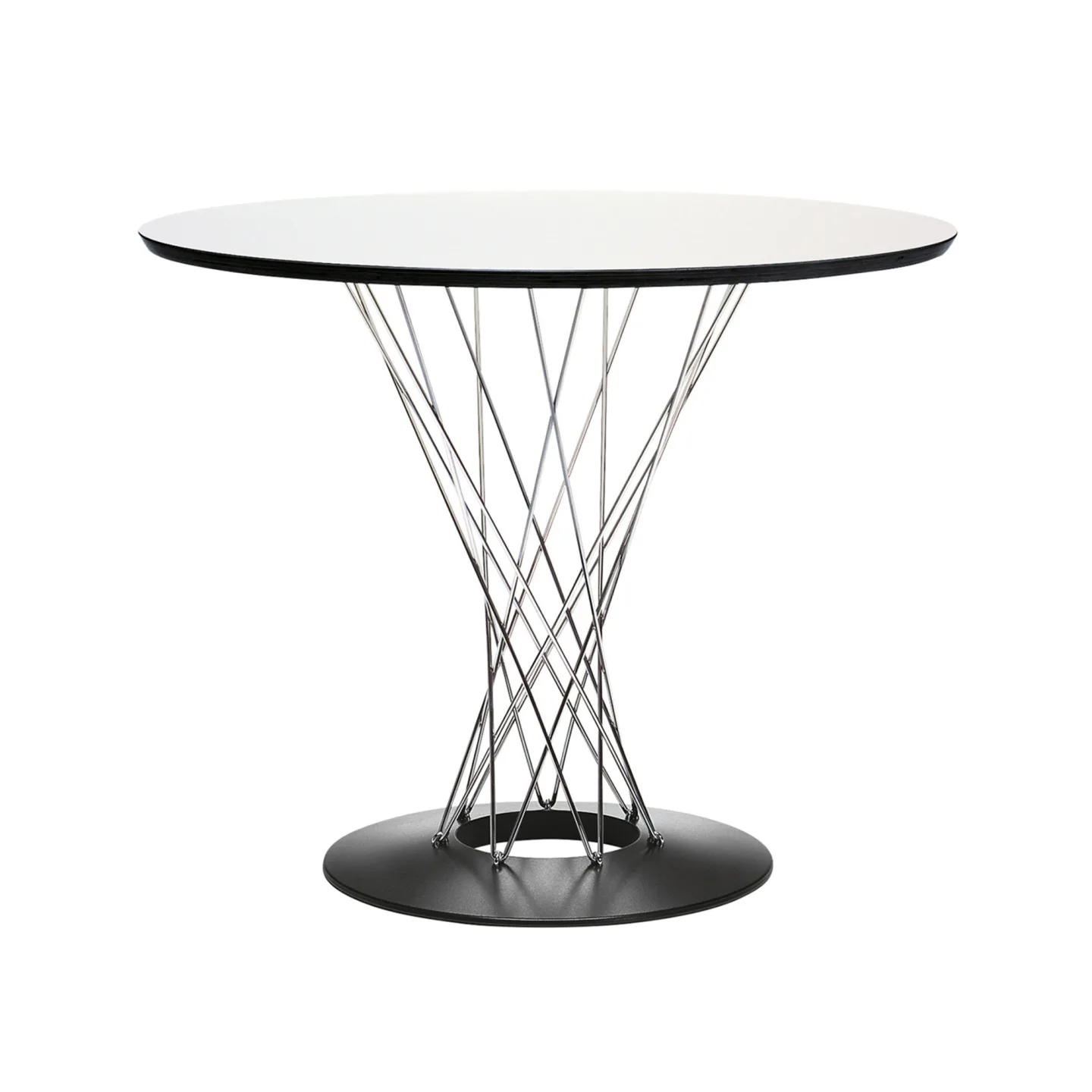 Vitra - Dining Table Ø90 cm - Matbord - Isamu Noguchi - Vit - Metall/Trä