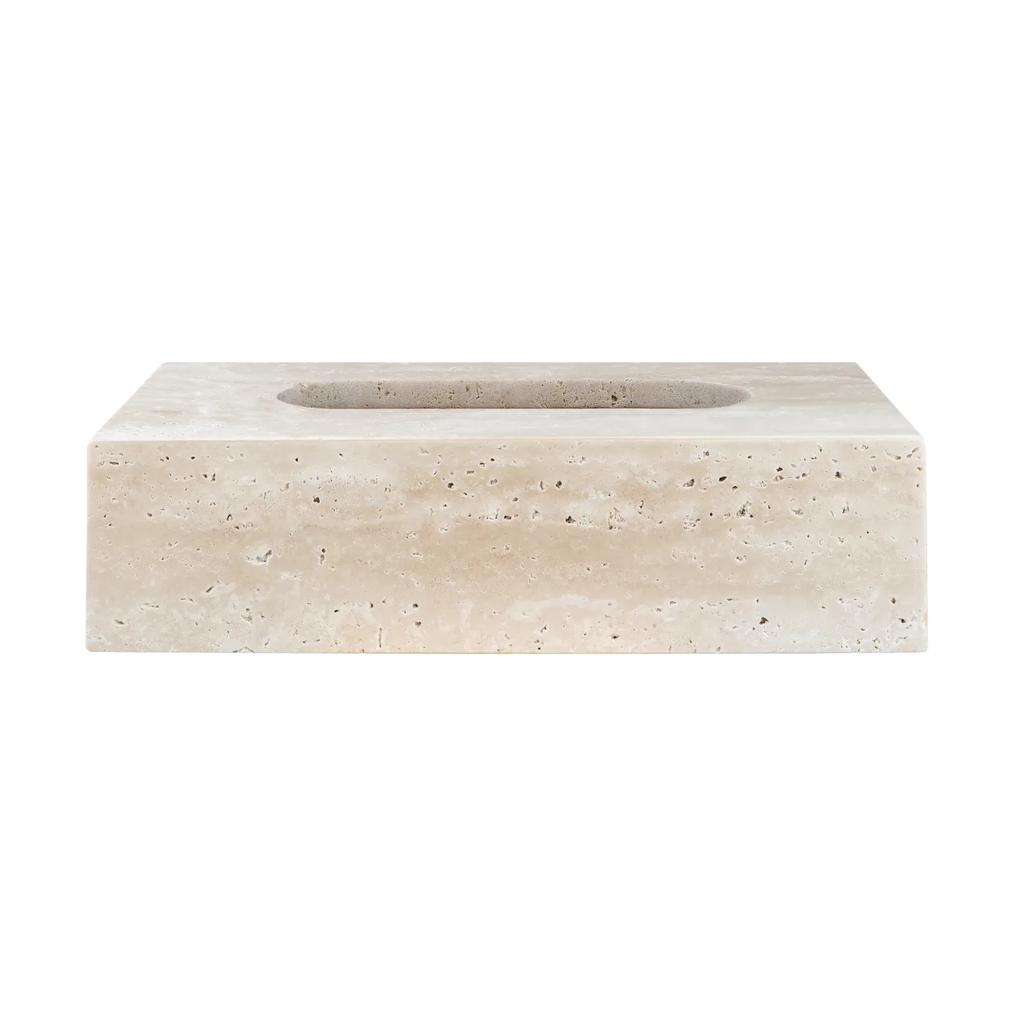 Mette Ditmer Travertine näsdukslåda 14x25,5 cm Linen