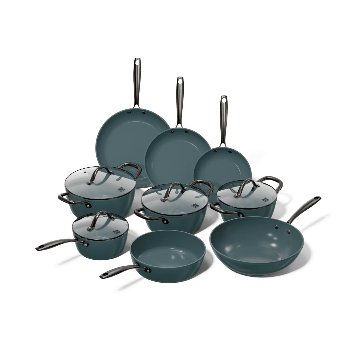 Slate Topfset und Pfannenset 9-teilig