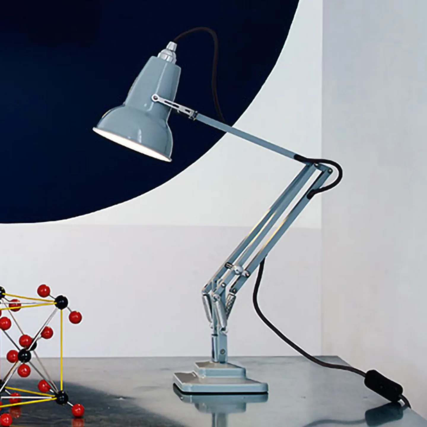 Original 1227 Mini Schreibtischlampe Dove Grey - Anglepoise - Arbeitszimmer / Büro - Industrielles Design - Metall - Einflammig