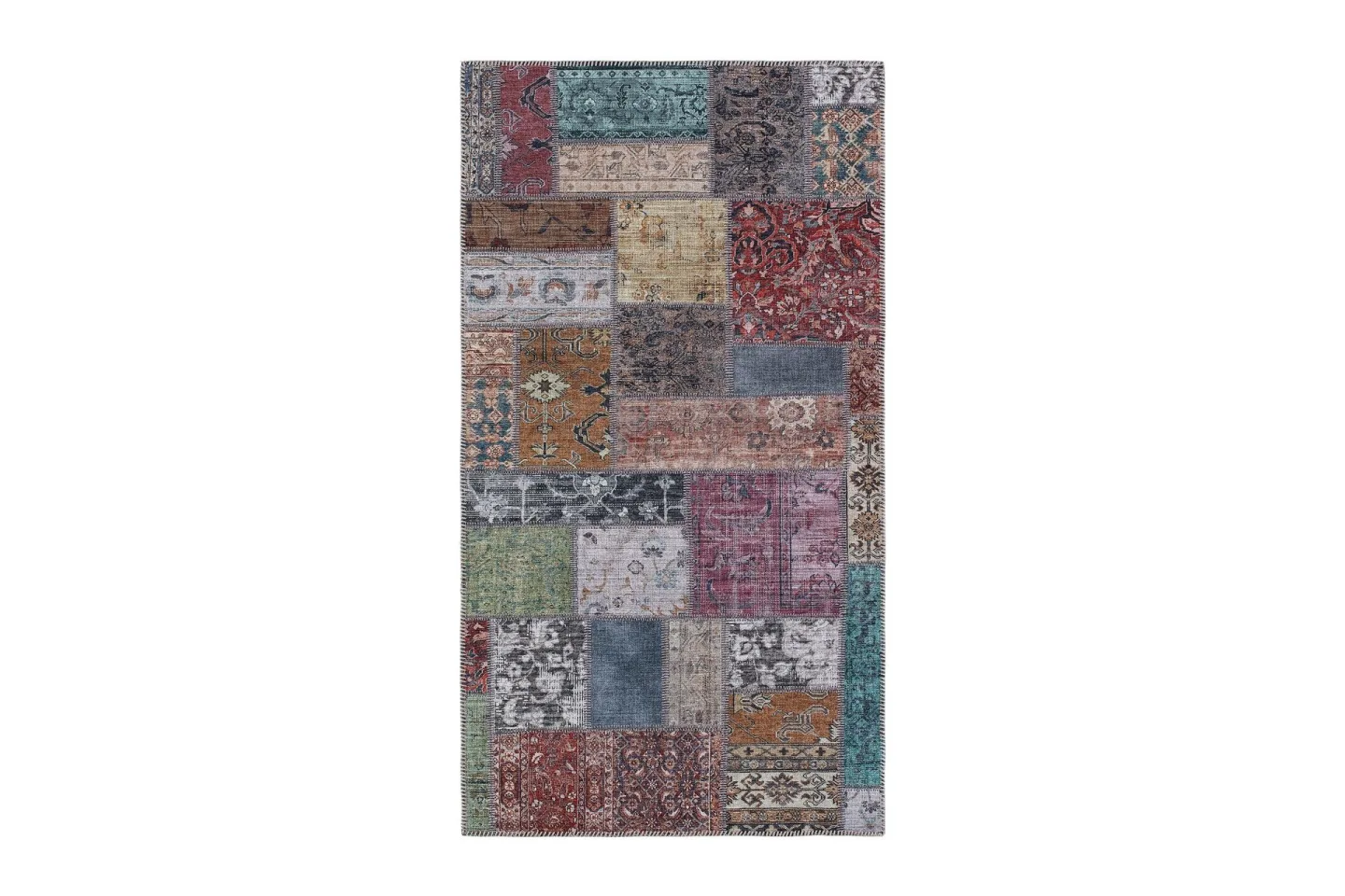 Patchham Patchworkmatta 80x150 cm - Flerfärgad