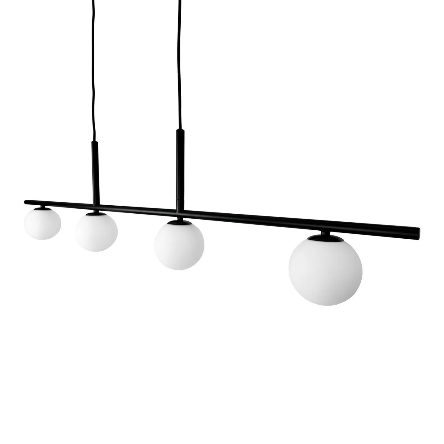 Alice 4 Pendelleuchte Black/White - Dyberg Larsen - Wohnzimmer - Design - Metall - Mehrflammig