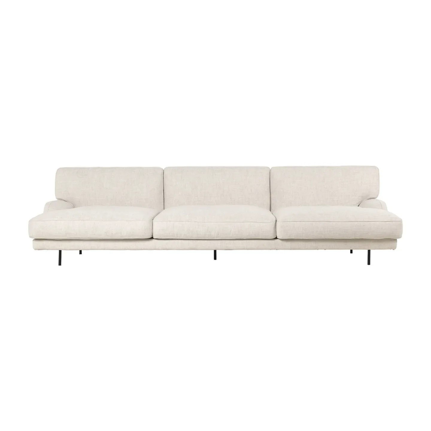 GUBI Flaneur soffa 3-sits Indianskop 15-antique brass