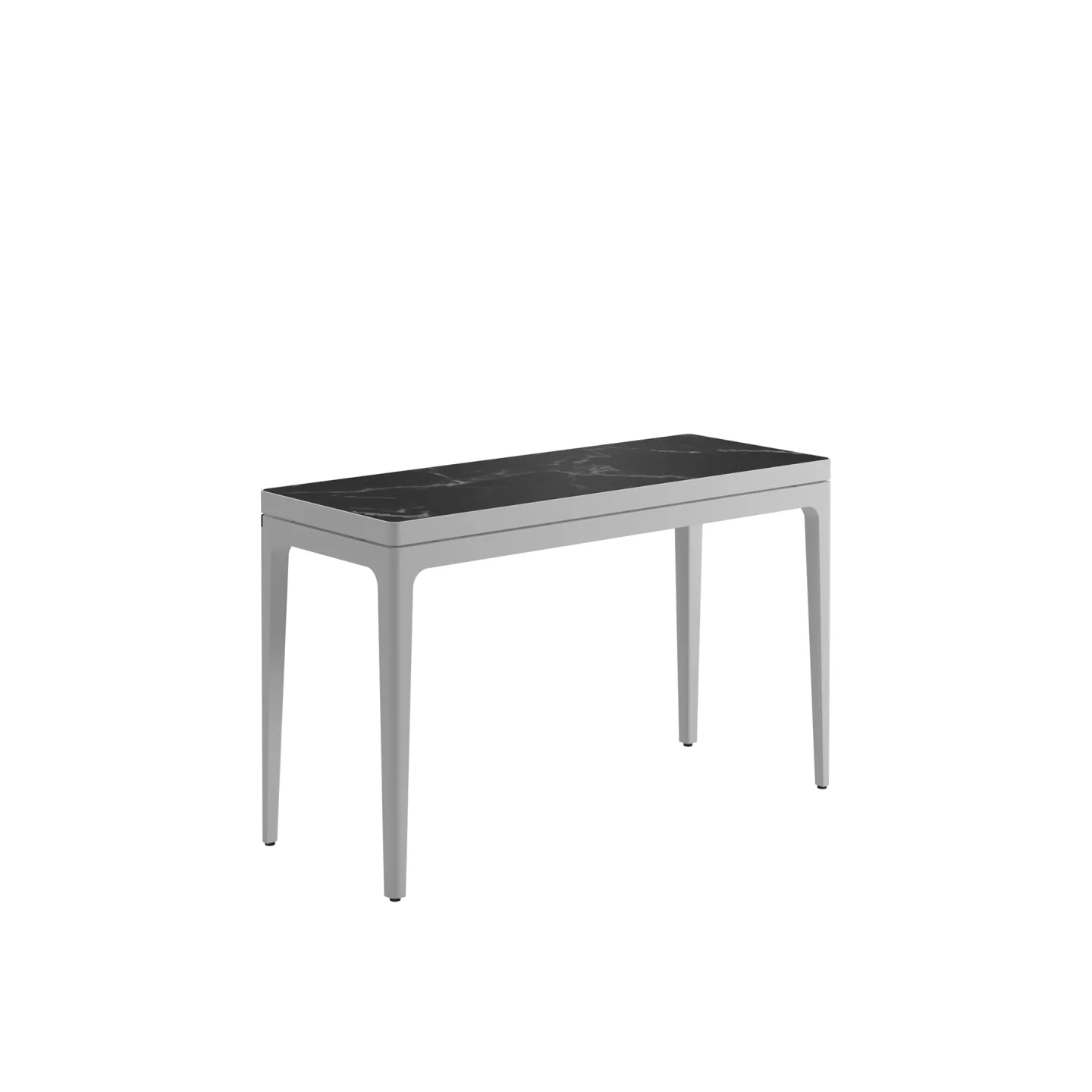 Gloster - Grid 103x 40 cm Console Table, Frame White, Nero Ceramic Top - Småbord och sidobord utomhus - Henrik Pedersen - Vit - Trä/Sten