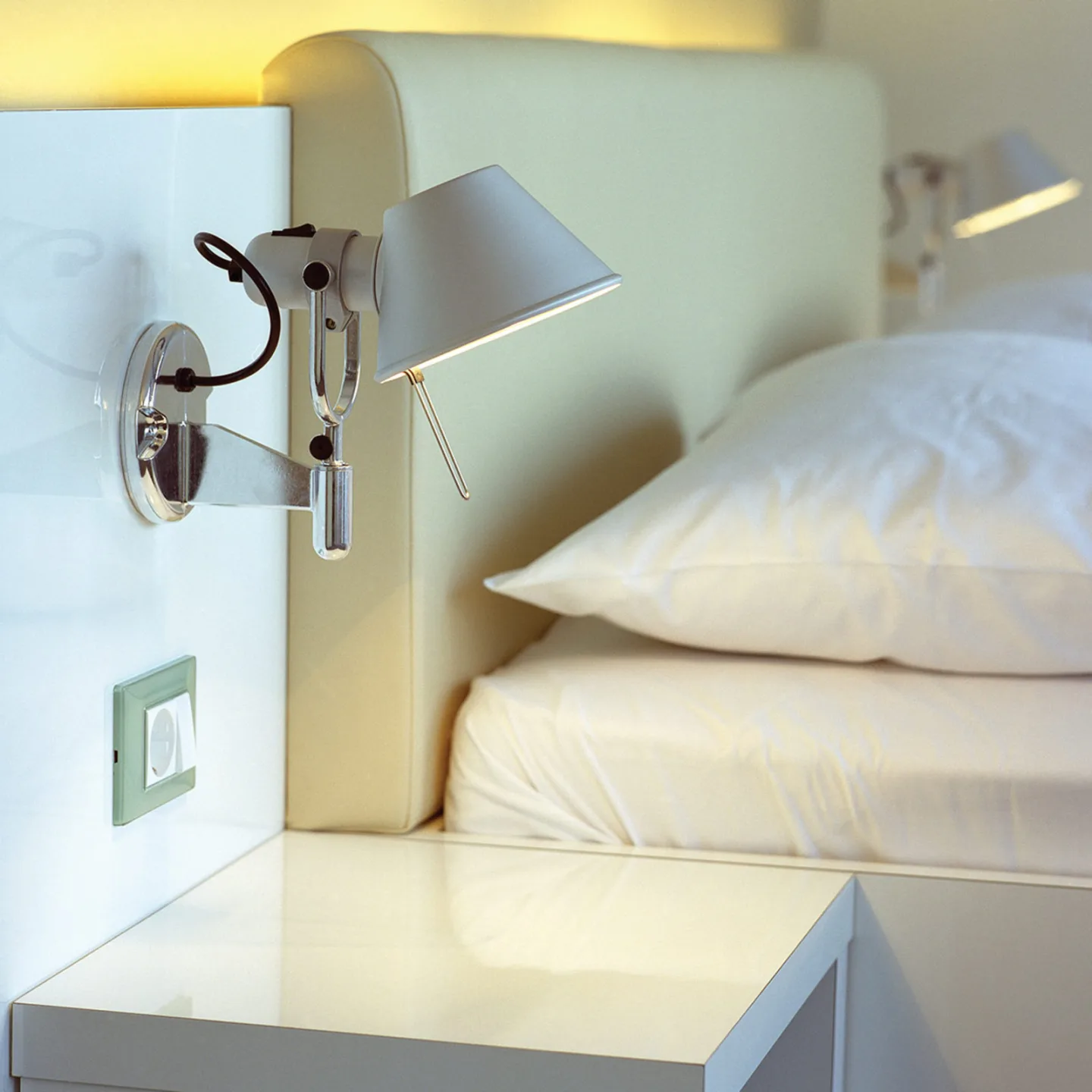 Tolomeo Faretto LED Wandleuchte 3000K m/Schalter - Artemide - Wohnzimmer - Design - Metall - Einflammig