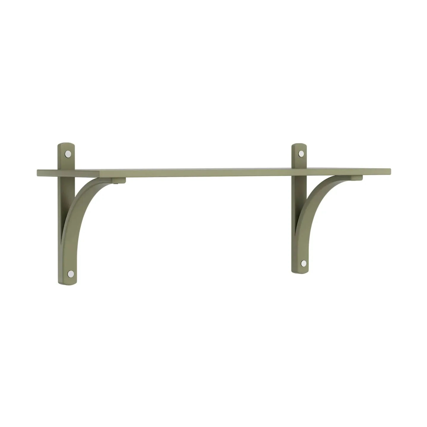 Swedese Levi hylla 1 hyllplan Moss green-aluminium, 90 cm