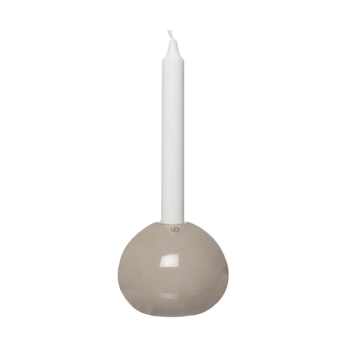 ERNST Ernst Kerzenhalter Glas Ø11 cm Beige