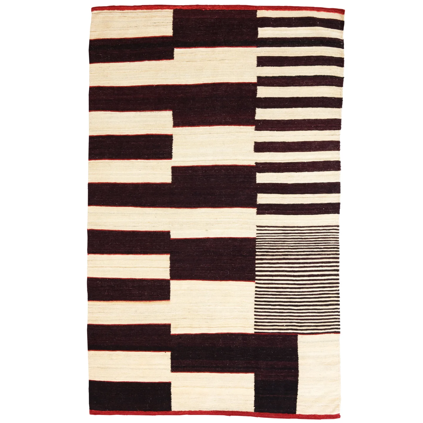 Nanimarquina - Medina 1 wool rug 170 x 240 cm - Ullmattor - Nani Marquina - Röd,Beige,Svart - Ull