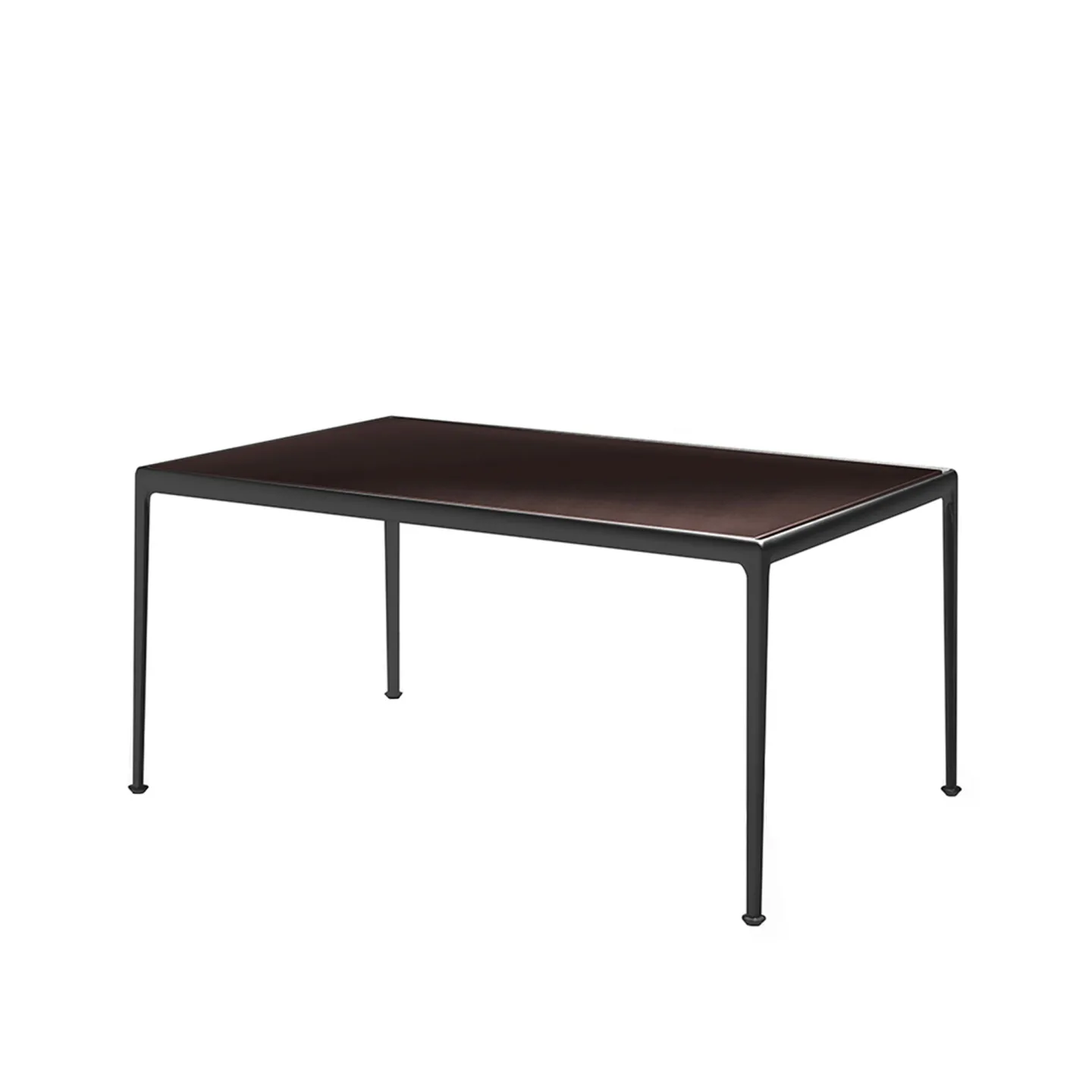 Knoll - 1966 Dining Table, Rektangulär, 152 x 96,5 cm, Svart (Onyx) - Matbord utomhus - Richard Schultz - Svart - Metall
