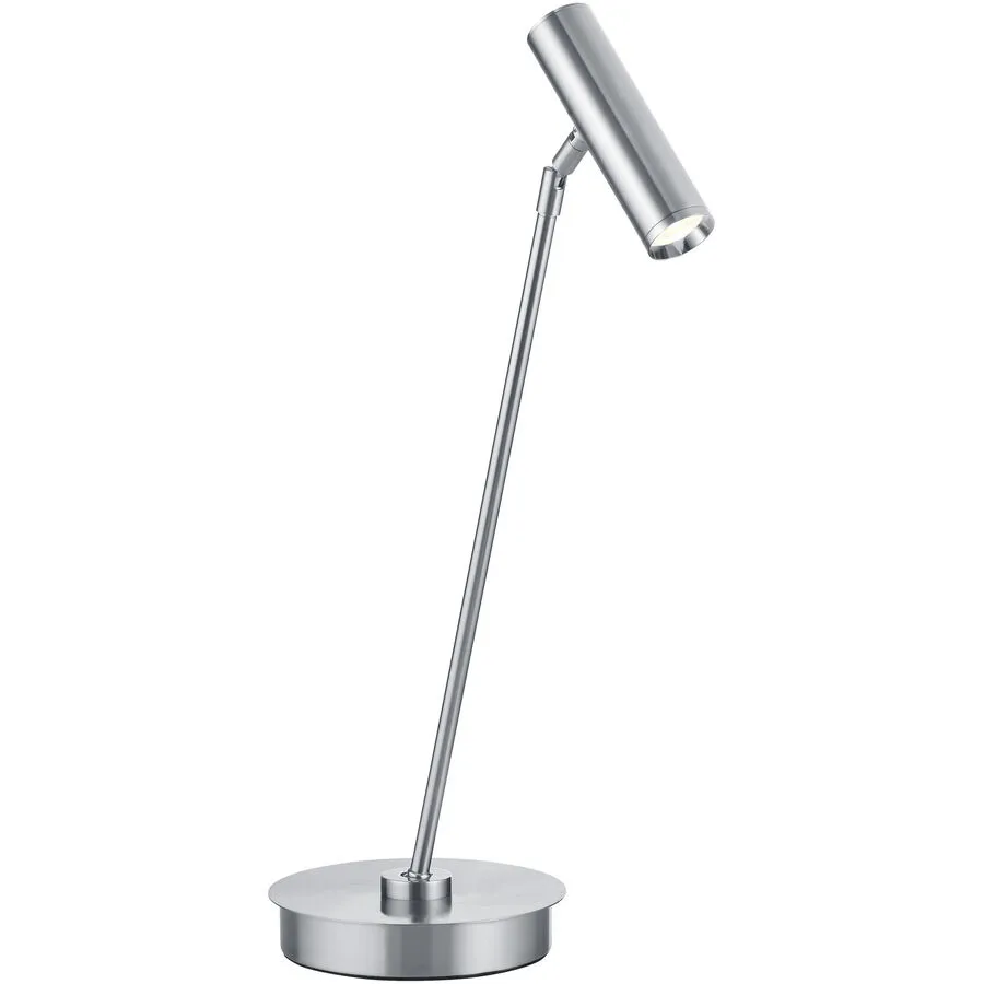 Tischlampe Tom Pro Silber Metall 47.5 cm - LED - Lichtfarbe: Extra warmweiss - Helles Neutralweiss - LED Energiesparlampen