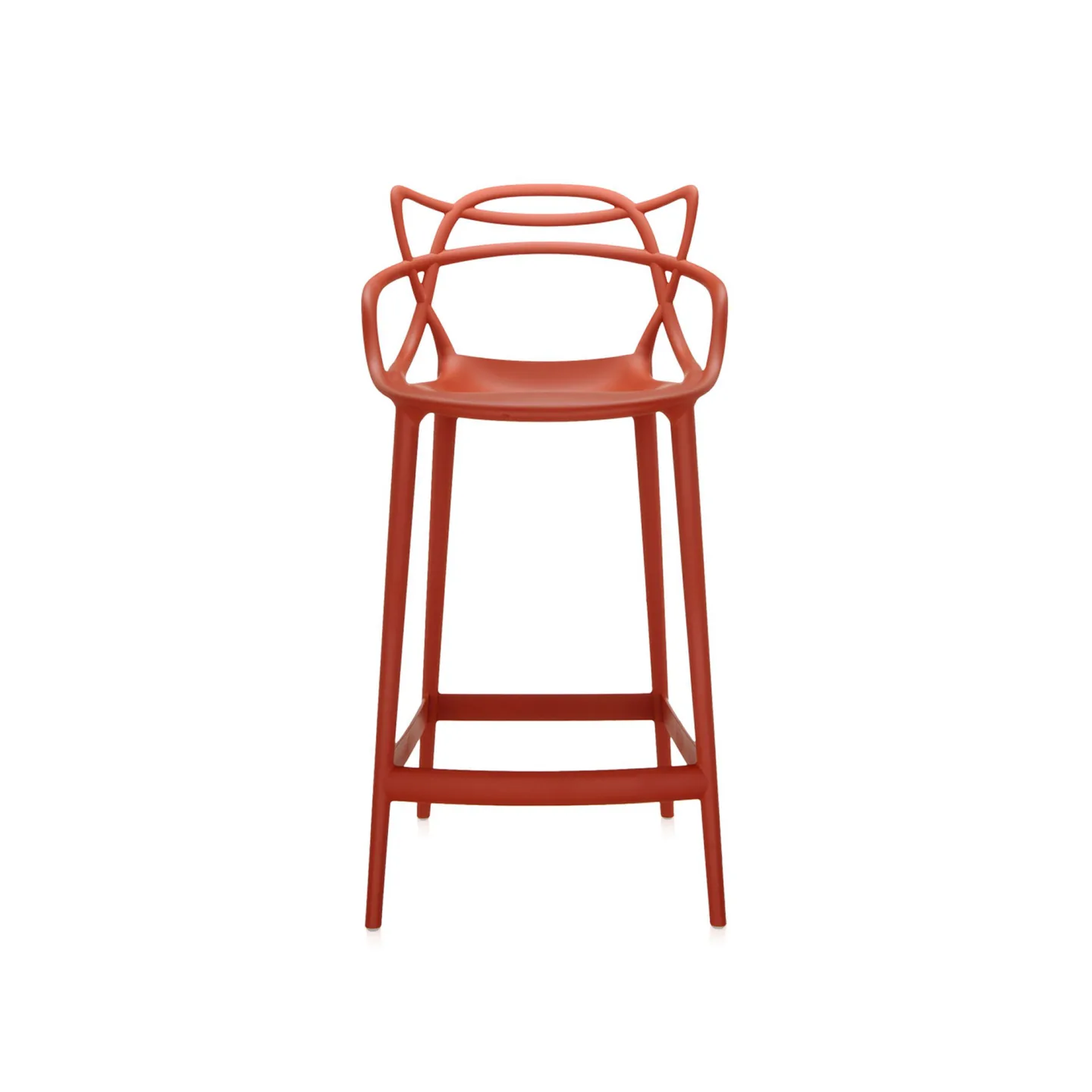 Kartell - Masters Stool 5869 Rust 65 cm - Barstolar - Philippe Starck - Orange - Plast