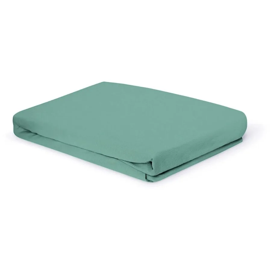 Living Home Fixleintuch Albany Aqua Baumwolle 100 x 200 cm