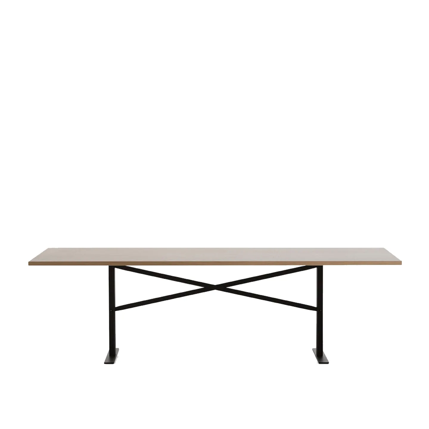 Massproductions - Ferric - Table - W 3270, D 1000, Black Stained Oak - Black - Matbord - Chris Martin - Svart - Metall/Trä