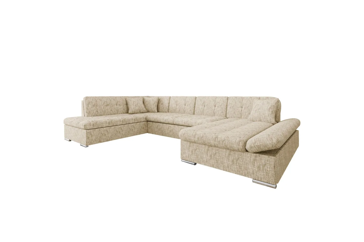Zumar Soffa med Divan och Schäslong 4-sits - Beige