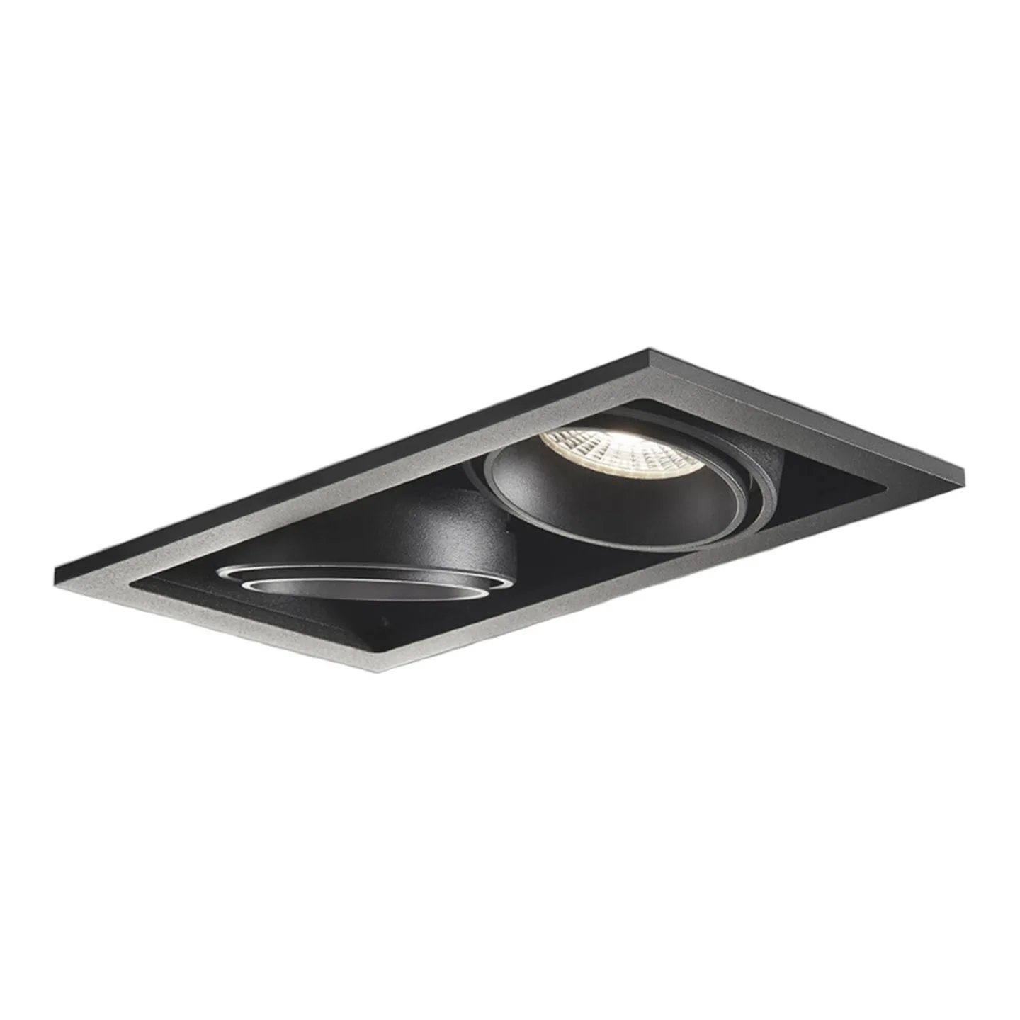 Ghost 2 Einbauspots 12,6W 2700/3000K Sort - LIGHT-POINT - Wohnzimmer - Metall