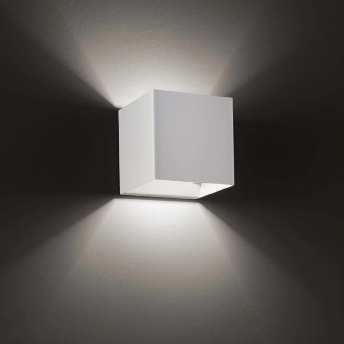 Laser Cube Wandleuchte Schwarz - Lodes - Flurbereich - Aluminium