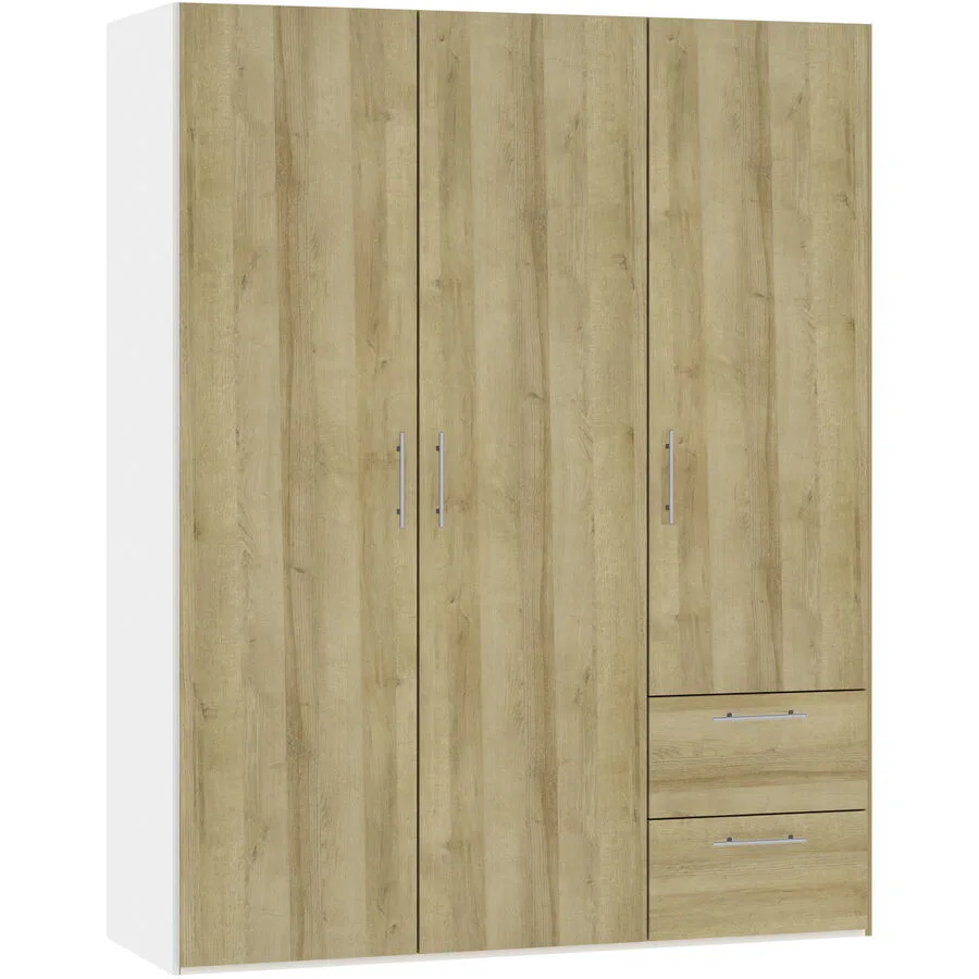 MyDeal Kleiderschrank Comfort go eiche Holzwerkstoff B 153 cm - Schweizer Möbelhersteller