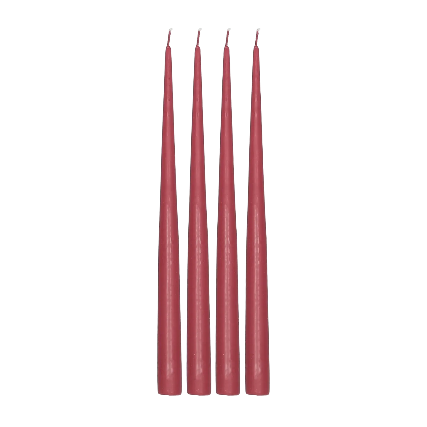 Scandi Essentials Atmosphere antikljus 4-pack 32 cm Dark red