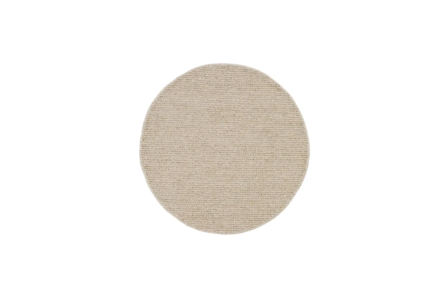 Dalarö Ullmatta Ø160 cm Rund - Beige