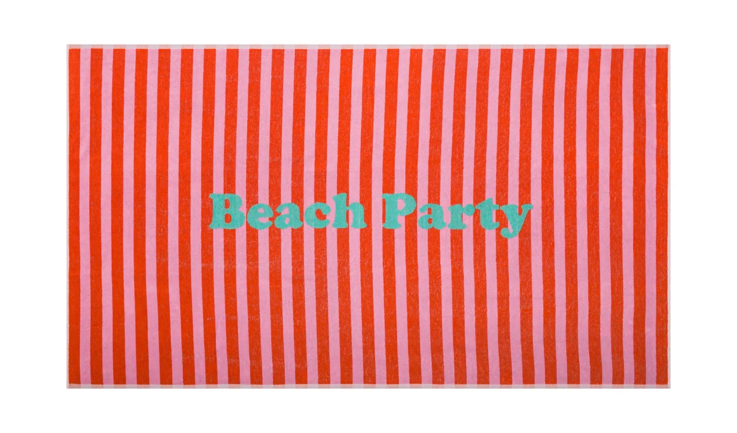 Sander AG Strandtuch Playa Beach Party, Dunkelorange 100 x 180 cm | Schubiger Möbel