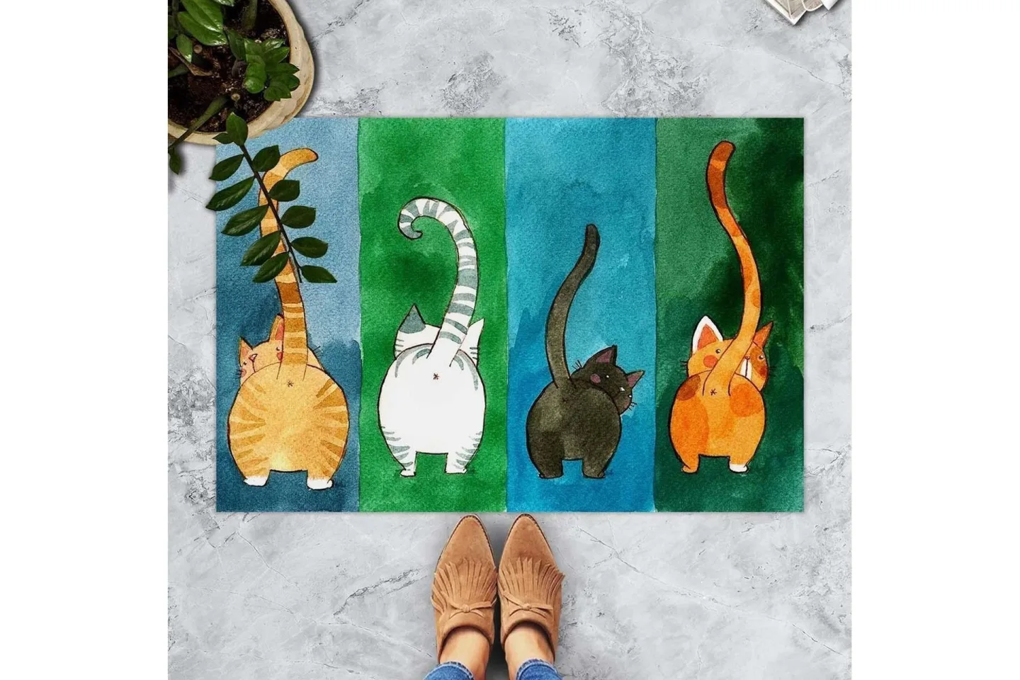 Chilai Dörrmatta 45x70 cm - PVC/Multifärgad