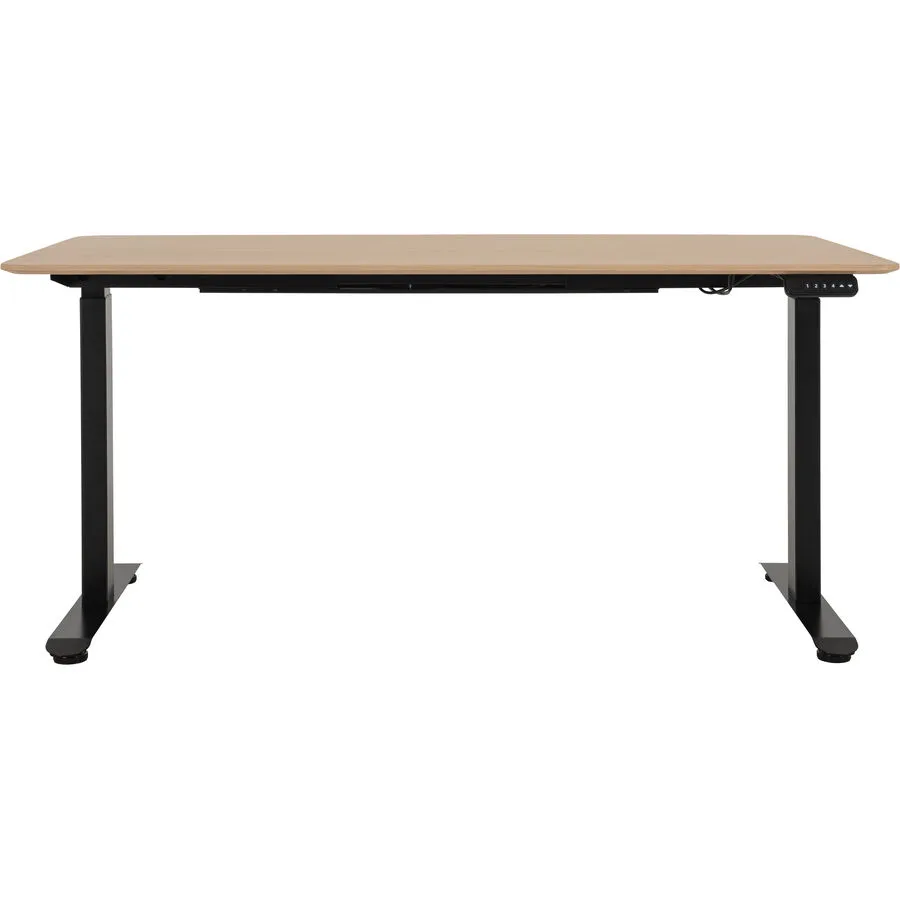 Schreibtisch Lario weiss/schwarz MDF Höhenverstellbar B 160 T 80 cm