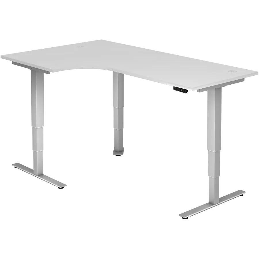 Schreibtisch Office Weiss Holz 200 cm - Material: Holzwerkstoff
