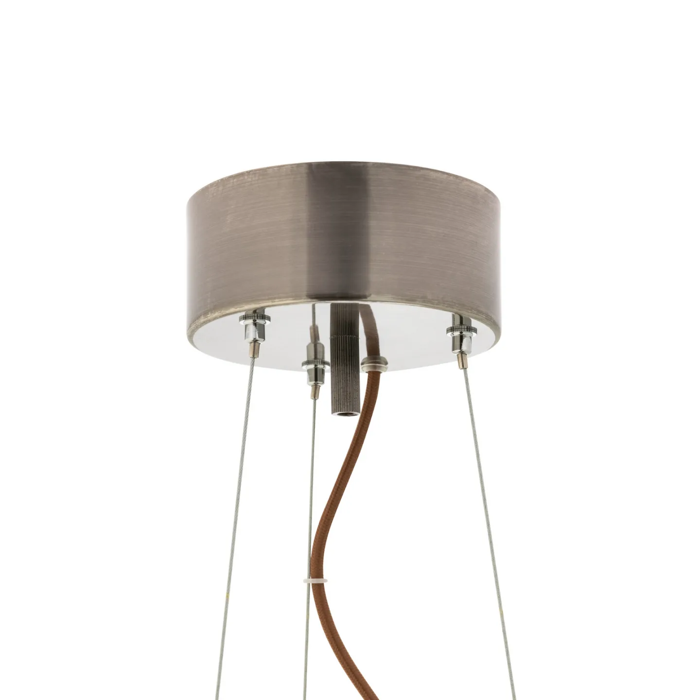 Gemma Hängeleuchte, braun, Glas, Stahl, E27 - By Rydéns - Esszimmer - Einflammig