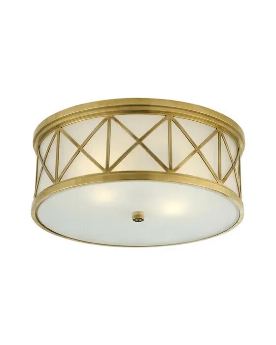 Montpelier Large Flush Mount Antique Brass