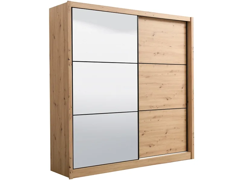 Schwebetürenschrank NAVARA artisan eiche 2 Türen