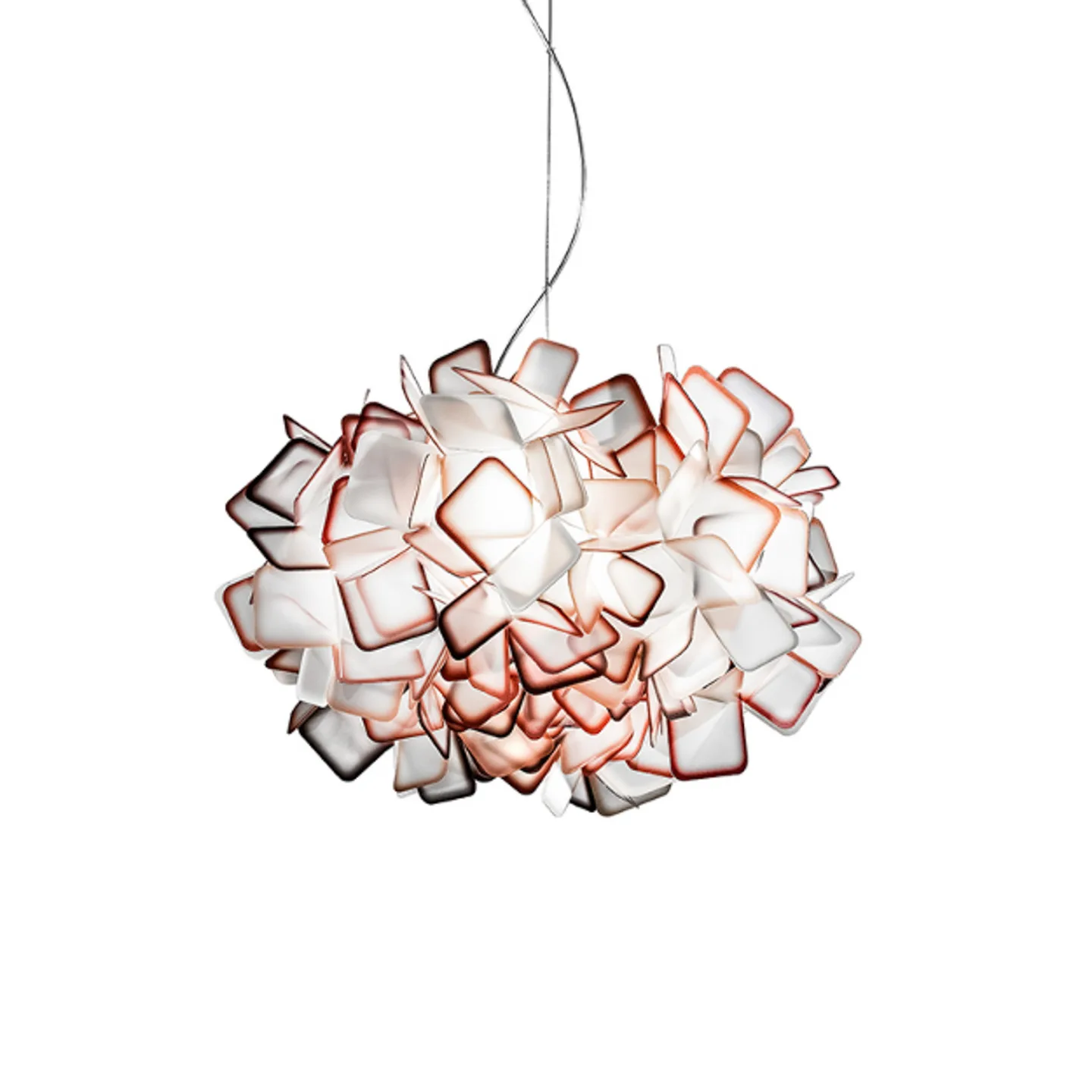 Clizia Pendelleuchte Orange - SLAMP - Wohnzimmer - Design - Kunststoff - Mehrflammig