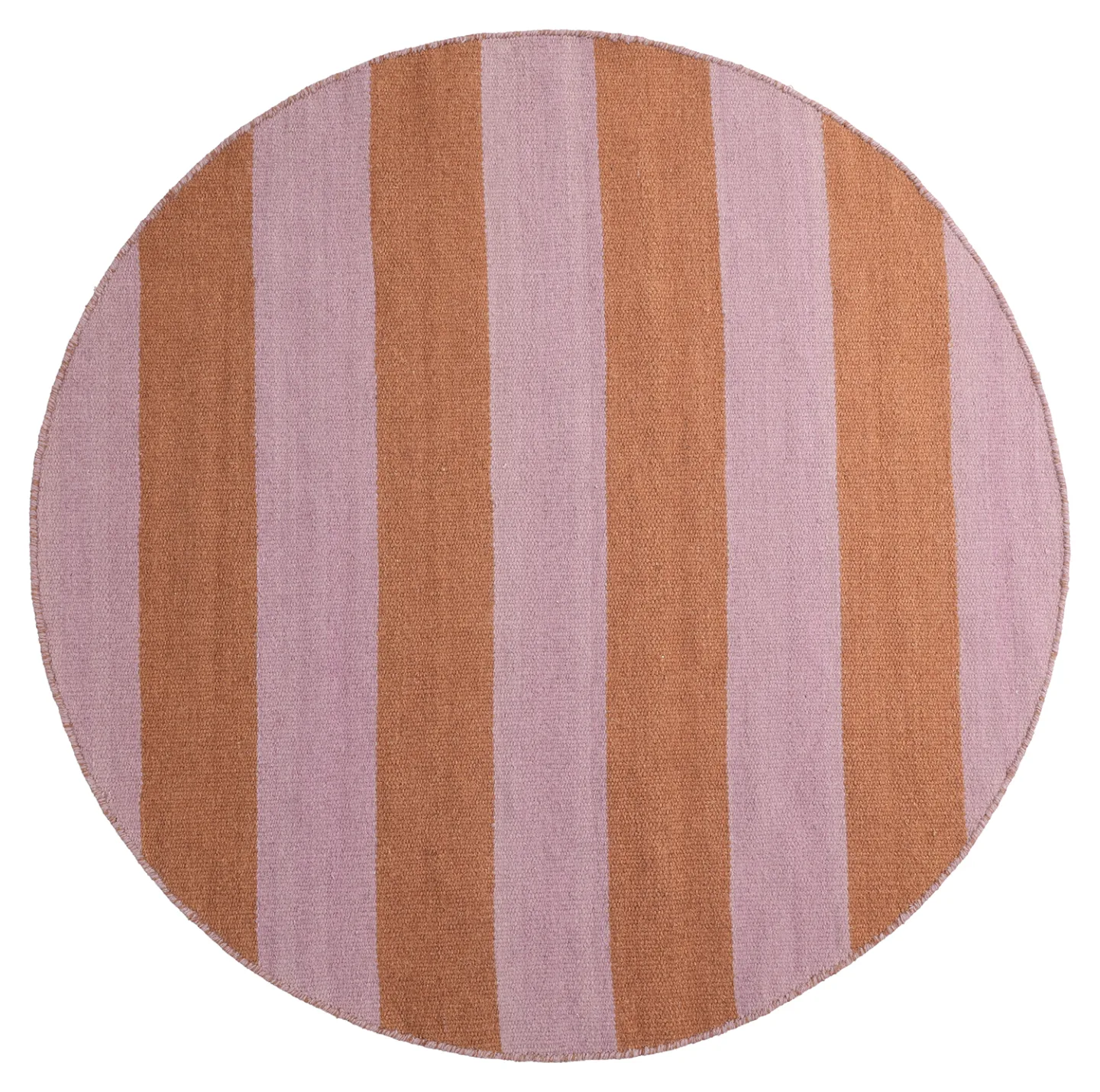 Rundt teppe - Garine (oransje/rosa) (Størrelse: Ø 160 cm)