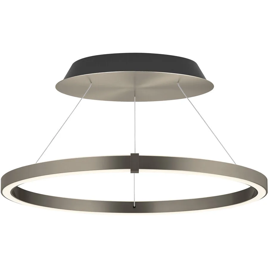Designer-Pendellampe Bankamp Line bronze 63 cm mit Fernbedienung - LED - Lichtfarbe: Extra warmweiss - Material: Aluminium/Stahl -