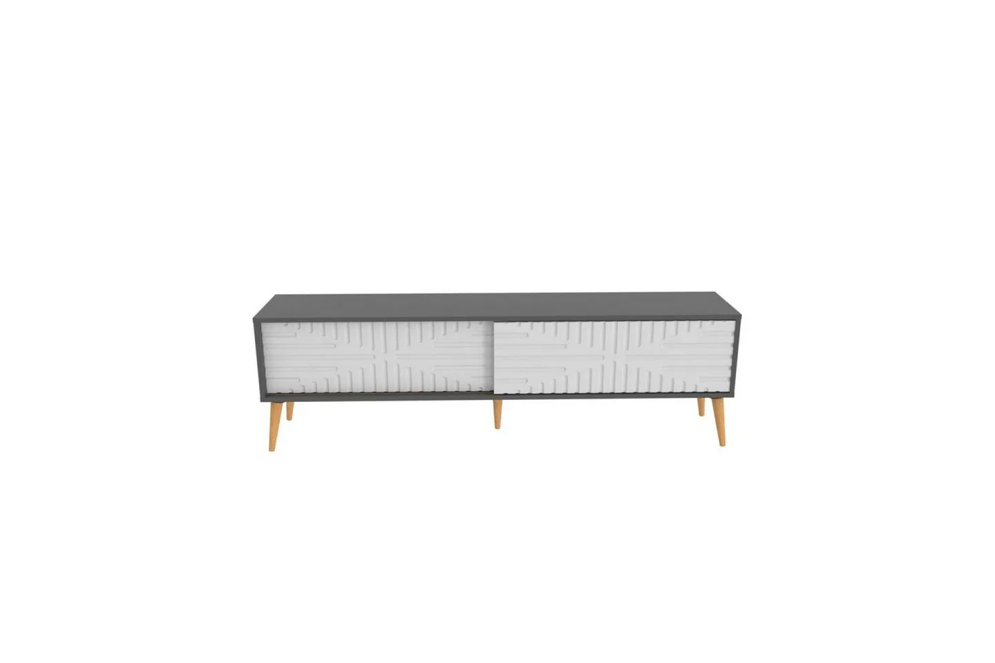 Kalon Tv-bänk 180 cm - Antracit/Vit