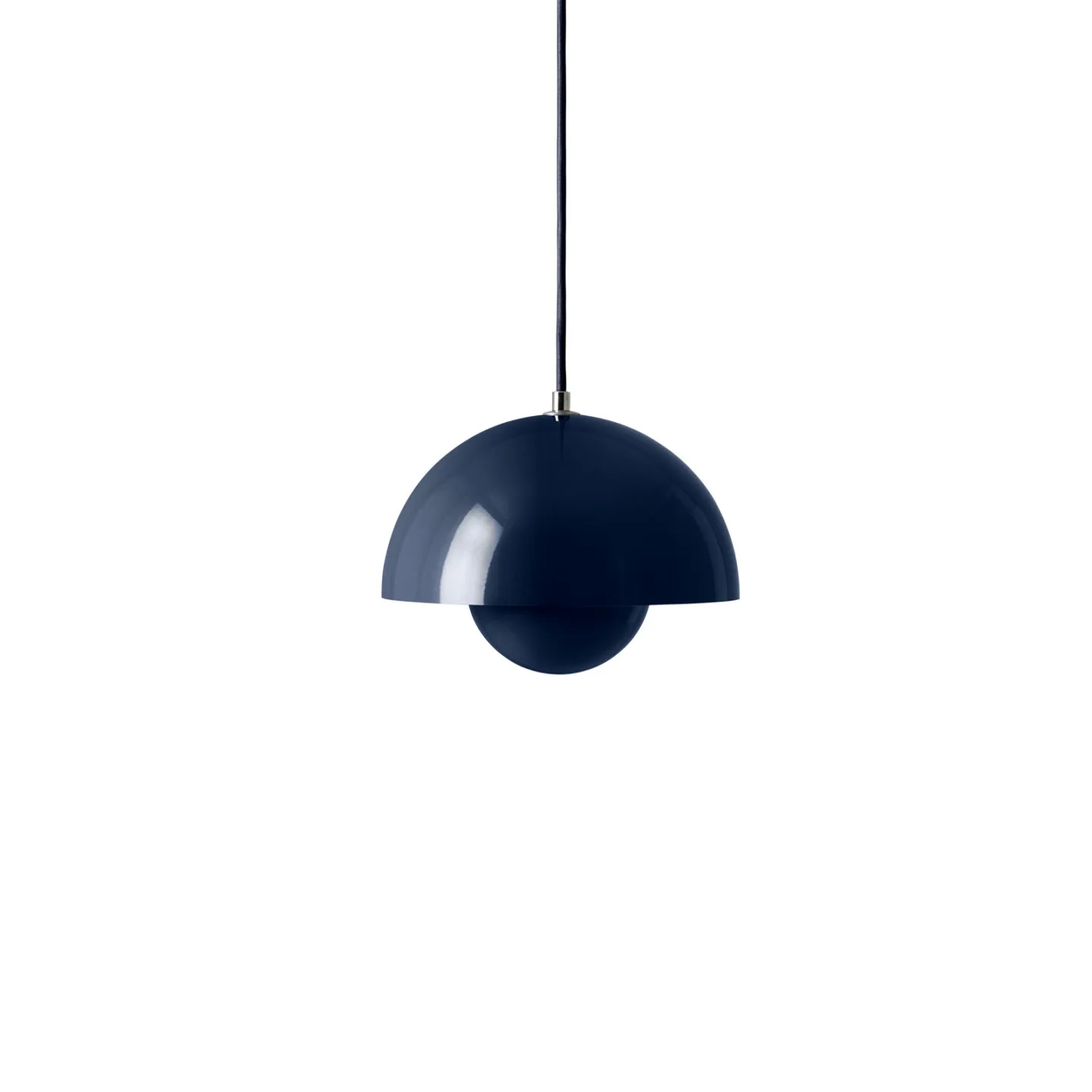 Flowerpot VP1 Hängelampe, Ø 23 cm, stahlblau - &TRADITION - Wohnzimmer - Design - Metall - Einflammig