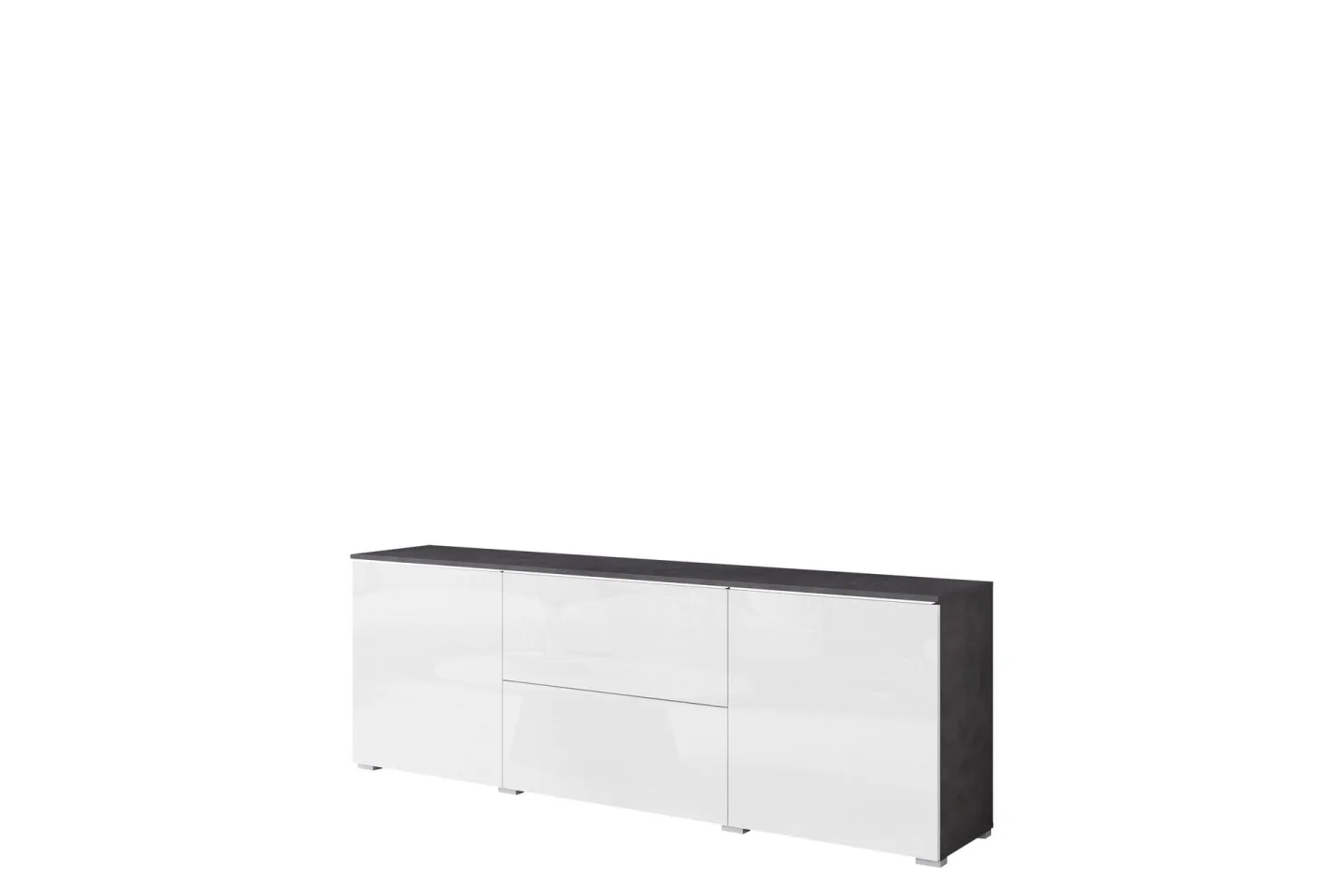 Sherie Tv-bänk 180 cm - Vit/Grå